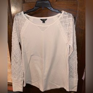 Lucky Brand Beige Waffle long sleeve shirt